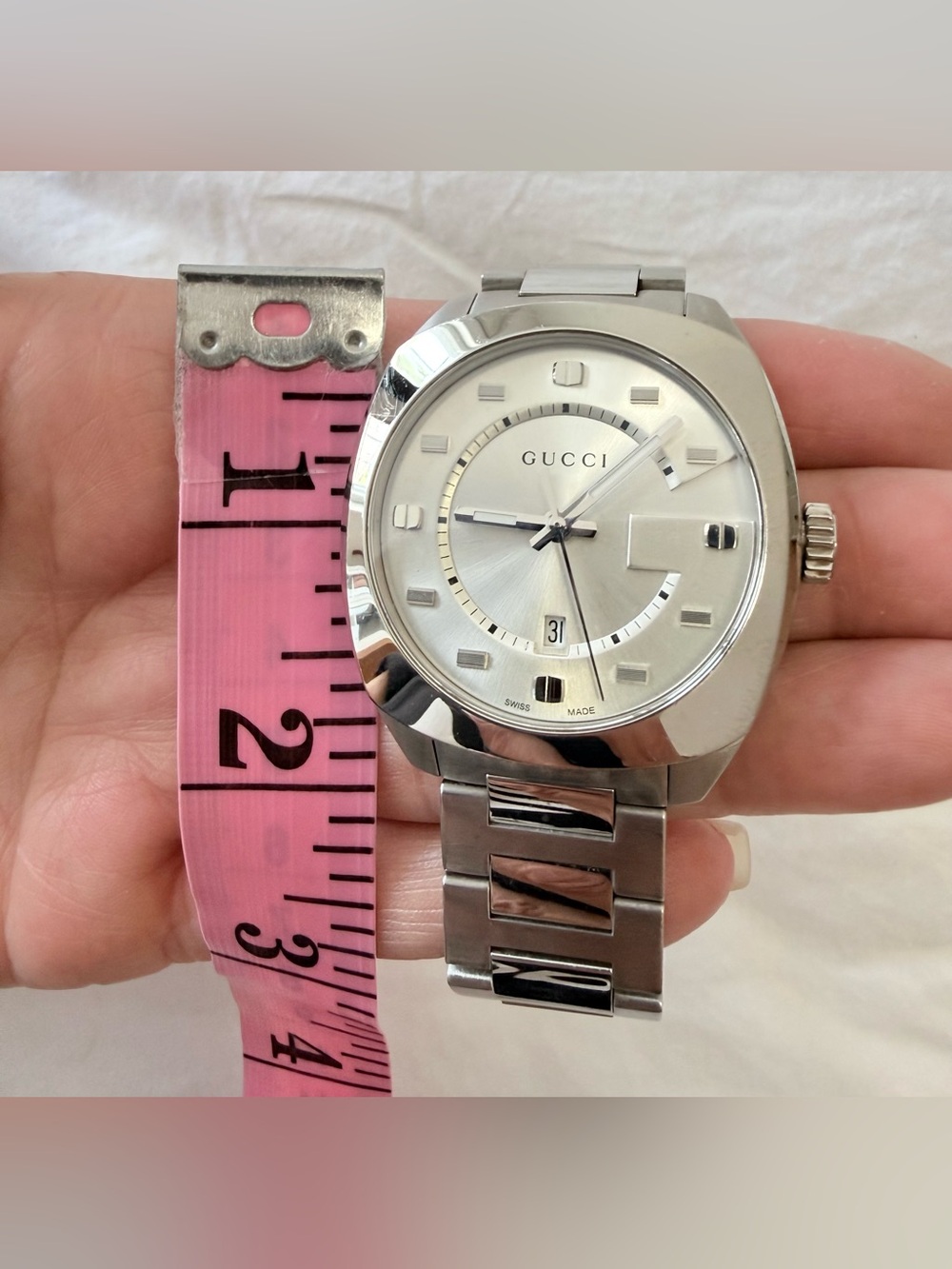 Gucci | Men’s Unisex | GG2570 YA142308 Stainless Steel Silver Watch | Full Set - Picture 6 of 13